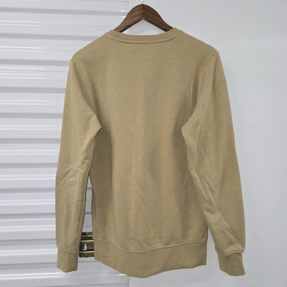 The North Face Crewneck Sweatshirt‎ Mens Small Beige Pullover Logo Casual